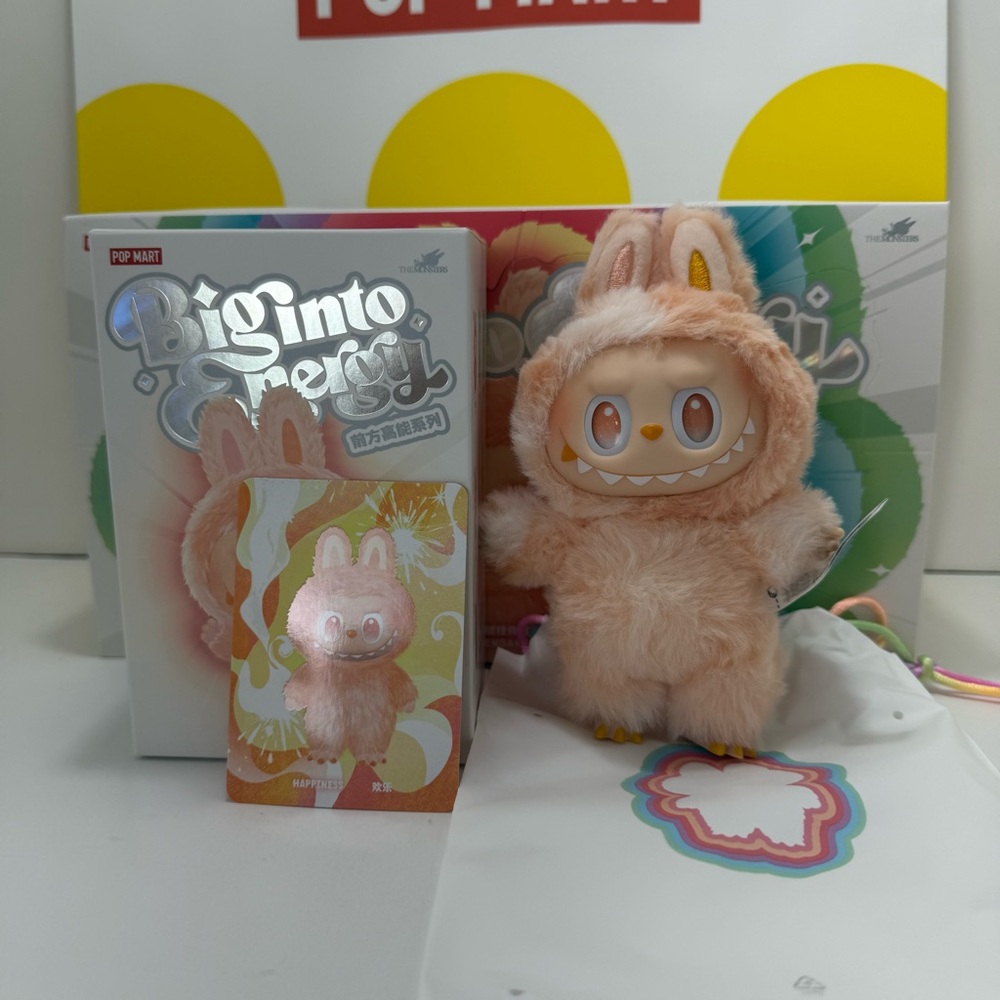 Authentic New Pop Mart LABUBU Big Into Energy HAPPINESS - Picture 6 of 11